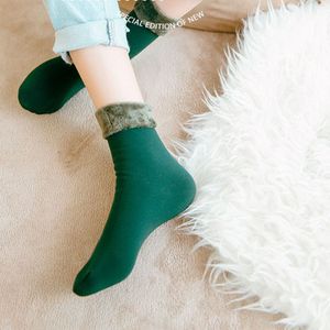 3 Paren/set Wol Kasjmier Thuis Snowboots Fluwelen Thuis Vloer Sok Vrouwen Winter Warm Thicken Thermische Zachte Casual Effen Kleur sokken