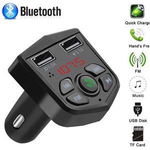 803E Bluetooth 5.0 Handsfree Car Mp3 Kit 3.1A Quick Dual USB Opladen Poorten LCD Digitale Voltmeter TF Card U Disk AUX Speler