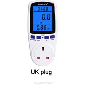 Power Meter Plug Lcd Display 7 Weergavemodus Wattmeter Energieverbruik Monitor Au 11 20