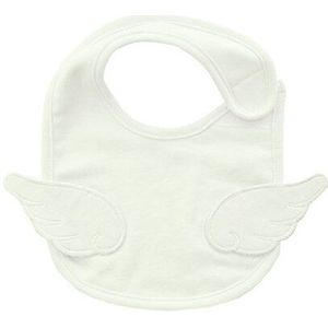 Katoen Pasgeboren Baby Slabbetjes Angel Wing Wit Slabbetje voor Grils Borduren Baby Bib Waterdicht Speeksel Kiel Infant Burp Doeken