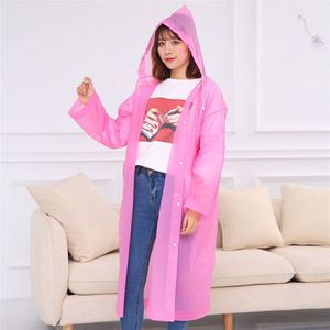 Regen Jas Mode Vrouwen Mannen Volwassen Waterdichte Gear Peva Transparante Regenjas Herbruikbare