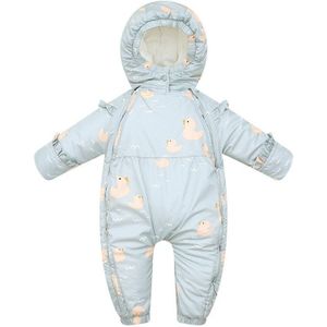 Born Baby Jongens Meisjes Jumpsuit Overalls Baby Kleding Winter Plus Fluwelen Warm Thicken Hooded Kids Outfits Snowsuit Jas