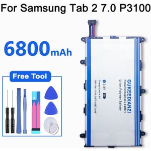 GUKEEDIANZI Tablet Li-Ion Polymer Vervangende Batterij SP4960C3B 6800mAh Voor Samsung GALAXY Tab 2 7.0 GT P3100 P3110 P3113 P6200