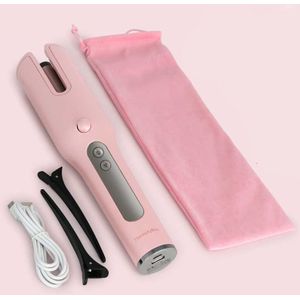 Draadloze Haar Curler Auto Roterende Keramische Haar Krultang Usb Oplaadbare Draagbare Automatische Krultang Draadloze Haar Krultang