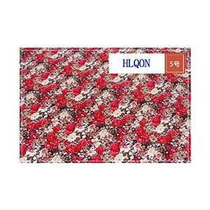 HLQON vintage folk bloemenprint satijnen stof zachte comfortabele doek tissue voor vrouwen strand jurk, sjaal, patchwork 150 cm breedte