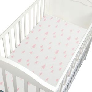 Baby Meisje Jongen Geometrische Boom Ingericht Crib Lakens Peuter Bed Matrassen Standaard Matras Wieg Lakens Zuigeling