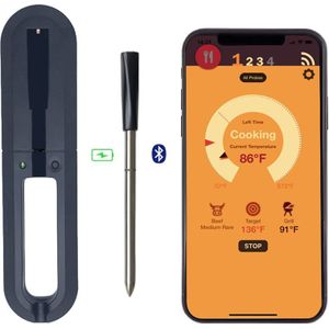 Draadloze Bluetooth Keuken Vlees Thermometer Smart App Controle Voedsel Koken Oven Vlees Grill Bbq Thermometer Keuken Tool