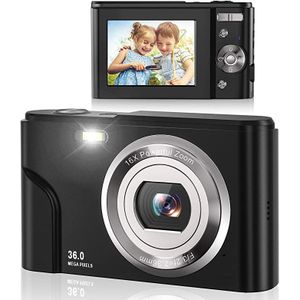 Digitale Camera 36.0MP Vlogging Camera 16X Digitale Zoom Lcd-scherm Compact Draagbare Mini Camera &#39;S Voor Studenten, Tieners,