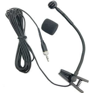 Hartvormige Instrument Microfoon voor Sennheiser e908 Draadloze Riem Pack geluid console Mixer XLR 3Pin Phantom Power adapter