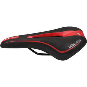 Zadel Mountainbike Zetel Professionele Road Mtb Comfort Fietsstoeltje Fietsen Zitkussen Pad (Zwart Rood)