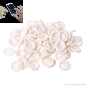 100 Stuks Wegwerp Latex Vinger Babybedjes Sets Vingertoppen Protector Handschoenen J27 21