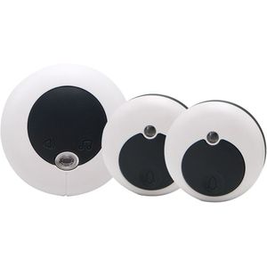 Eu Plug Draadloze Intelligente Afstandsbediening Deurbel Knop En Ontvanger Geen Batterij Nodig Voor Thuis/Kantoor Installatieprocedure