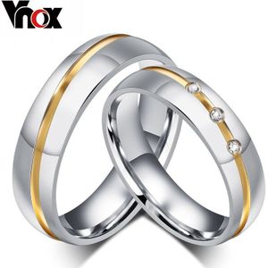 10 Stks/partijen Paar Wedding Ring Voor Vrouwen Mannen Rvs Sieraden Bieden Mix Grootte