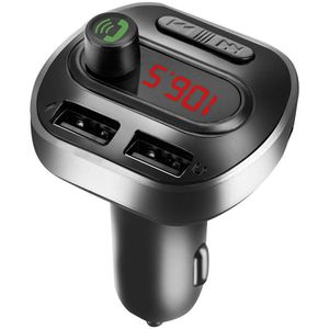 #20 # Bluetooth FM Modulator Handsfree Dual USB MP3 Ondersteuning Tf-kaart U Disk MP3 Speler USB Auto Accessoires audio Kabel