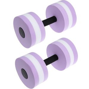 2Pcs Aquatic Oefening Dumbells Eva Water Halters Hand Bar Voor Water Weerstand Aerobics (Blauw)