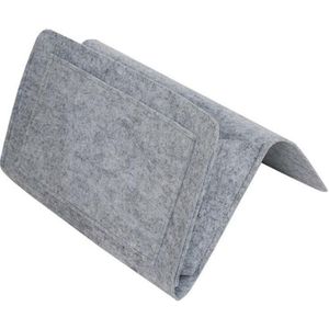 Nachtkastje Opbergtas Vilt Bed Sofa Side Pouch Afstandsbediening Opknoping Caddy Nachtkastje Bank Organizer Bed Holder Pockets