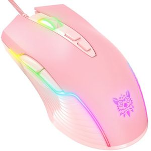 Onikuma CW905 Bedrade Muis 6400 Dpi Usb Gaming Muis 7-Knop Breathing Led Kleur Voor Desktop En Laptop gamers