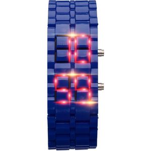 Mode Mannen Horloge Luxe Lichtmetalen Staal Led Horloges Mannen Sport Elektronische Horloge Led Digitale Horloge Reloj Hombre * E