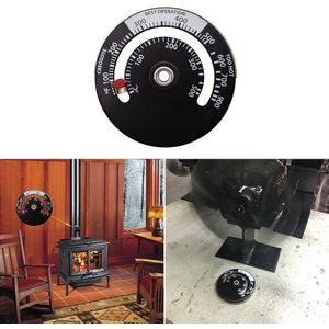 Haard Thermometer Hout Log Brandende Kachel Pijp Brand Rookkanaal Heater Aluminium Home Warmte Powered Thermometer