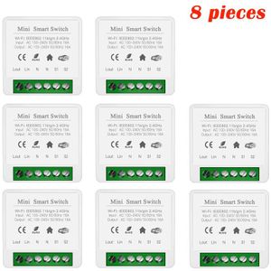 16A Tuya Mini Wifi Diy Smart Switch Twee Manier Controle Smartlife App Afstandsbediening Voor Yandex Alice Alexa Google Thuis automatisering