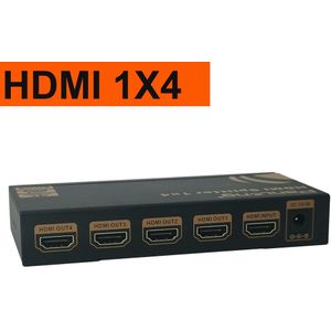 8 Port Hdmi Splitter 4K Hdmi 1X8 Hdmi Splitter Versterker Hdmi 1 In 8 Out 4K 30Hz hdmi 1.4V Hdcp 1.4 Voor Blauw Dvd, PS4,Apple Tv