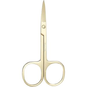 Stainless Steel Beauty Scissors Beauty Makeup Tools Small Scissors Round Head Nose Hair Scissors Curved Pointed Eyebrow Trimmer