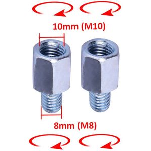 Rechtsom Linksom 8 To10mm Motorfiets Achteruitkijkspiegel Schroefdraad Adapter Conversie Bout Spiegel Schroef Voor Yamaha Ktm