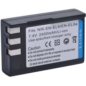 2400Mah EN-EL9 EN-EL9a ENEL9 ENEL9a En EL9 Batterij Voor Nikon D40 D40X D60 D3000 D5000 Digitale Camera