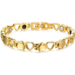 Modyle Gezonde Zorg Magnetische Armbanden Bangles Goud-Kleur Hart Rvs Vrouwen Vrouwelijke Mode-sieraden