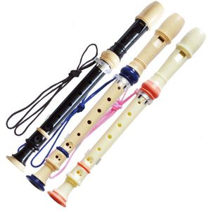 Duitse 8 Gaten Sopraan Plastic Recorder C Key Klarinet 3 Kleur te Kiezen Fluit voor beginner Student