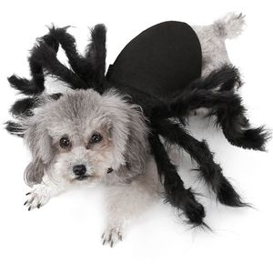 Halloween Huisdier Spider Kleding Simulatie Zwart Spider Puppy Cosplay Kostuum Voor Honden Katten Party Cosplay Grappige Kat Outfit