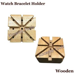Houten Horloge Band Armband Strap Houder Link Pins Remover Horlogemaker Repair Kit Tool