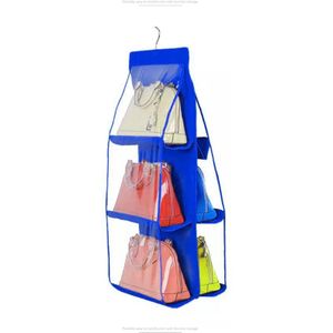 6 Pocket Opknoping Bag Rack Hanger Opslag Opslag Houder Organizer Kast 90*35Cm