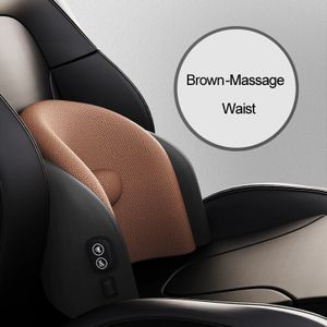 Jinserta Auto Massage Neksteun Kussen Office Seat Terug Hoofdsteun Kussen Ondersteuning Simulatie Menselijk Massage Reizen Thuis Kussen