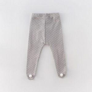 2022 Lente Kids Meisjes Jongens Leggins Beige Grijs Apricot Dot Pompom Grote Pp Panty Kousen Bebe Broek Katoenen Kleding e5028