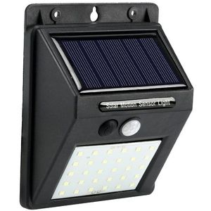 Oplaadbare Solar Light 20 30 48 60 96 Led Waterdichte Pir Motion Sensor Beveiliging Solar Lamp Outdoor Nood Wandlamp