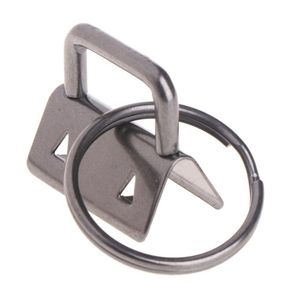 10 Stuks Sleutelhanger Hardware 25Mm Sleutelhanger Split Ring Voor Pols Polsbandjes Katoen Staart Clip