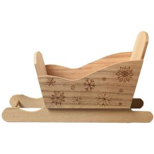 Kerstcadeau Decoraties Voor Ouderen Houten Slee Kar Kerst Herten Winkelwagen Craft Slinger Hanger Window Sneeuw Auto