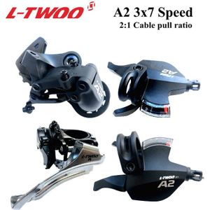 Ltwoo Groepset Ltwoo A2 3X7 21 Speed Groepset Shifter Lever + Achterderailleur Voor Mtb Bike Cassette 32T 36 T, compatibel M4000 Rd