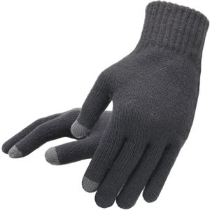 Winter Herfst Mannen Gebreide Handschoenen Touch Screen Mannelijke Dikker Warme Wol Kasjmier Solid Handschoenen Mannen Mitten Business