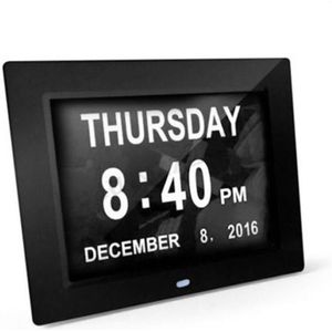 8 ""digitale Wekker Extra Grote Non-Afgekort Dag Klok Datum Tijd Display Tafel Klokken Dementie Digitale Muur kalender