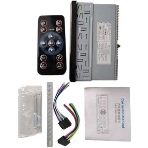 1Din Autoradio 6.5Inch Met Gebaar Contact Controle MP3 Speler DC12V 2USB 25Wx4 Bluetooth Aux Iso Voor Auto