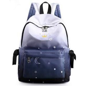 UOSC Regenboog Kleur Nylon Rits Rugzak Meisjes Casual Grote Capaciteit Schooltas Vrouwen Stijlvolle Rugzak Mochila Feminina