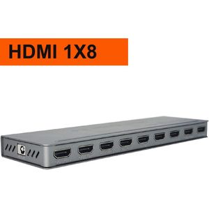 8 Port Hdmi Splitter 4K Hdmi 1X8 Hdmi Splitter Versterker Hdmi 1 In 8 Out 4K 30Hz hdmi 1.4V Hdcp 1.4 Voor Blauw Dvd, PS4,Apple Tv