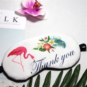 1Pcs Draagbare Leuke Flamingo Soft Eye Mask Cover Sleep Eye Mask Cover Blindfold Slapen Reizen Rest Natuurlijke Cover Trip ooglap