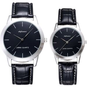 Shifenmei Paar Horloges Paar Mannen En Vrouwen Waterdichte Lederen Horloge Mode Liefhebbers Kijken Quartz Horloges Voor Mannen Vrouwen