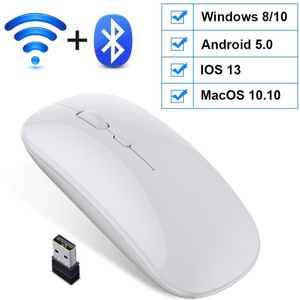 Draadloze Muis Bluetooth Muis Computer Usb Muis Gamer Ergonomisch Stille Mause Oplaadbare Muizen Wireless Optical Voor Pc Laptop