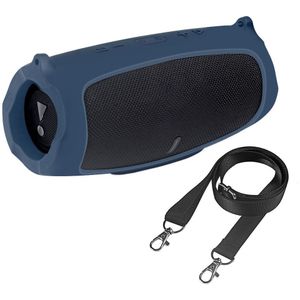 Outdoor Reizen Silicone Case Cover Skin Met Riem Voor Jbl Lading 5 Draagbare Draadloze Bluetooth-Compatibel Speaker