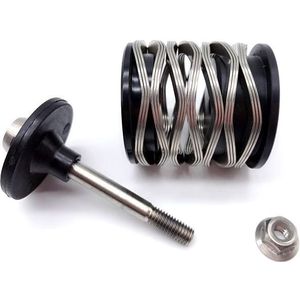 Wave Lente Fiets Rear Shock Voor Brompton Vouwfiets Schorsing 304 Rvs Voorjaar Titanium Bolt