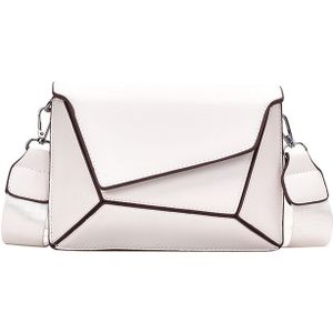 Jierotyx Luxe Vierkante Vrouwen Crossbody Tas Lederen Onregelmatige Geometrische Bag Casual Vrouwelijke Schoudertas